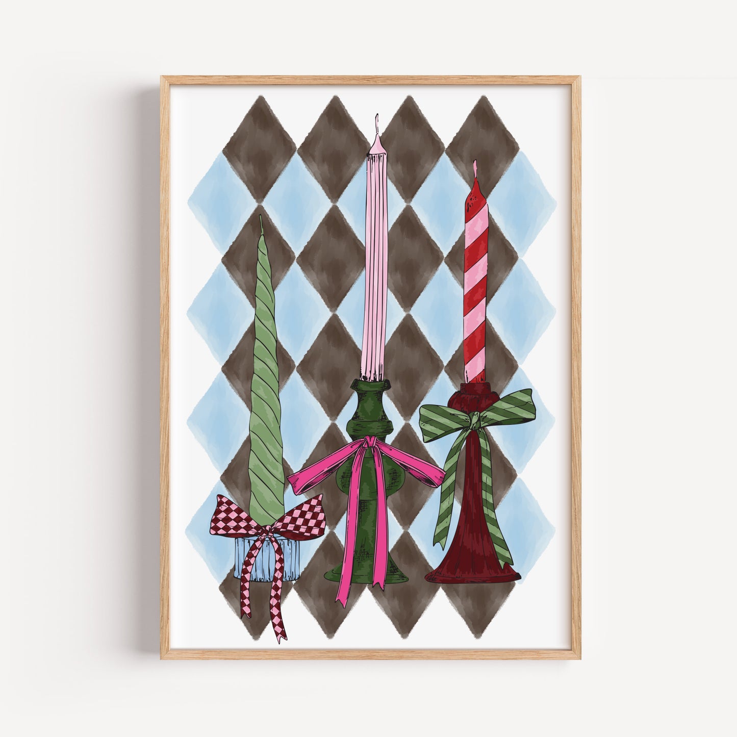 Stripey Candlesticks