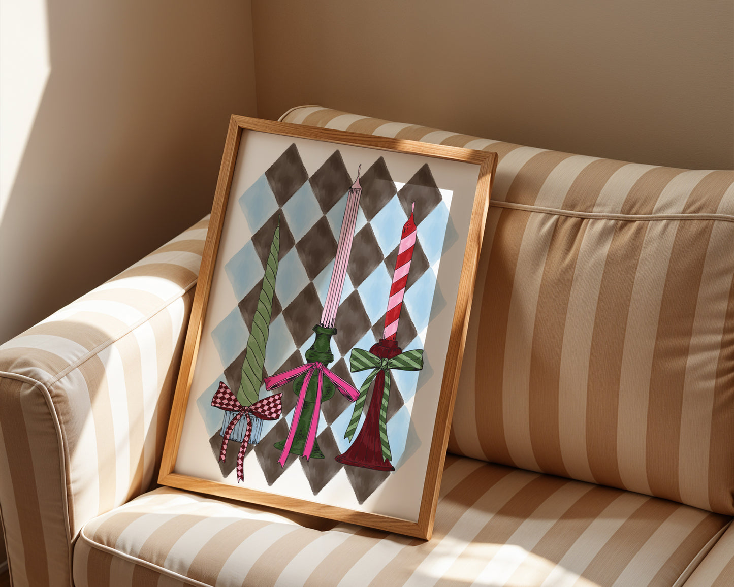 Stripey Candlesticks