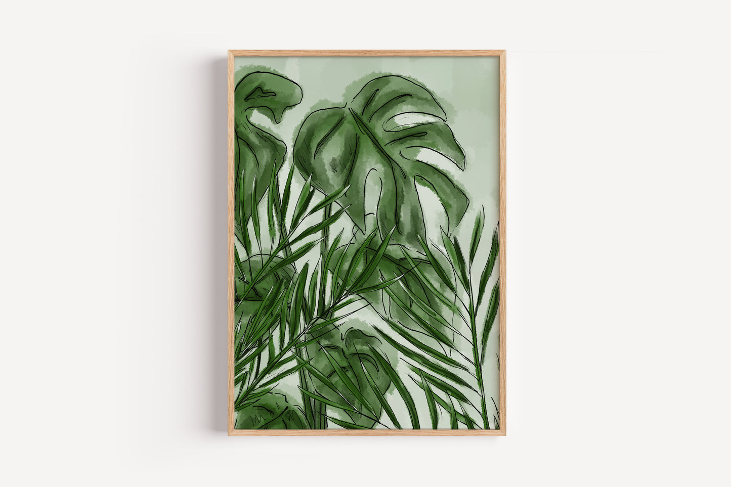 Palm and Cheese Plant