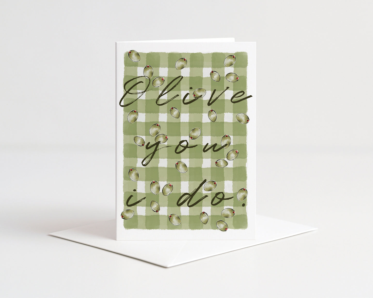 Olive You I do Greeting Card