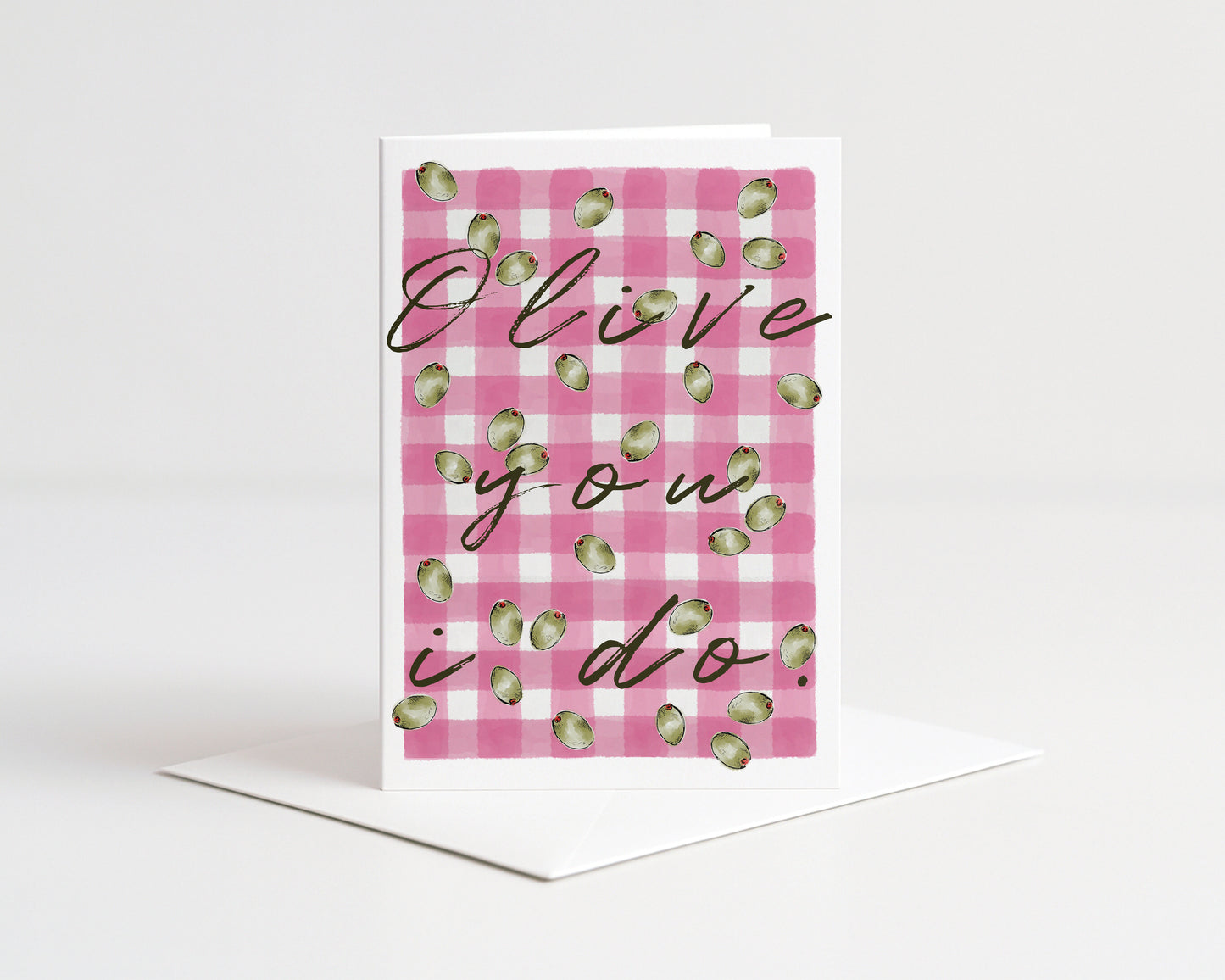 Olive You I do Greeting Card