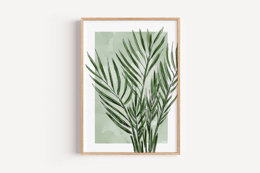 Styled Palm Plant
