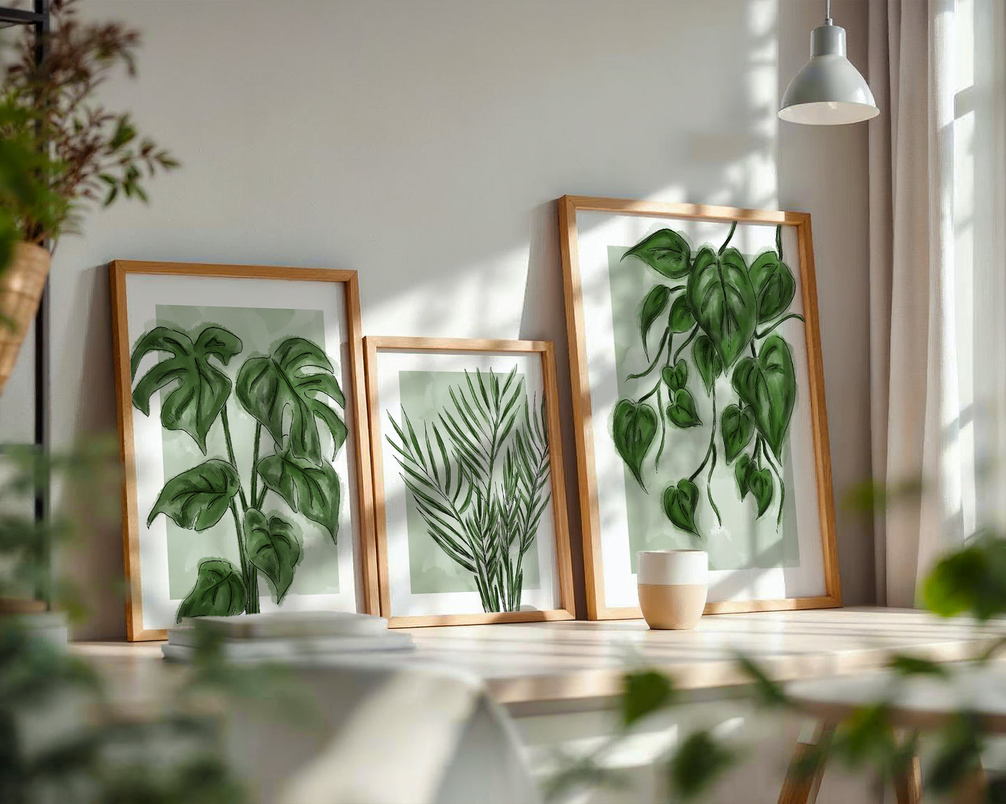 Styled Palm Plant