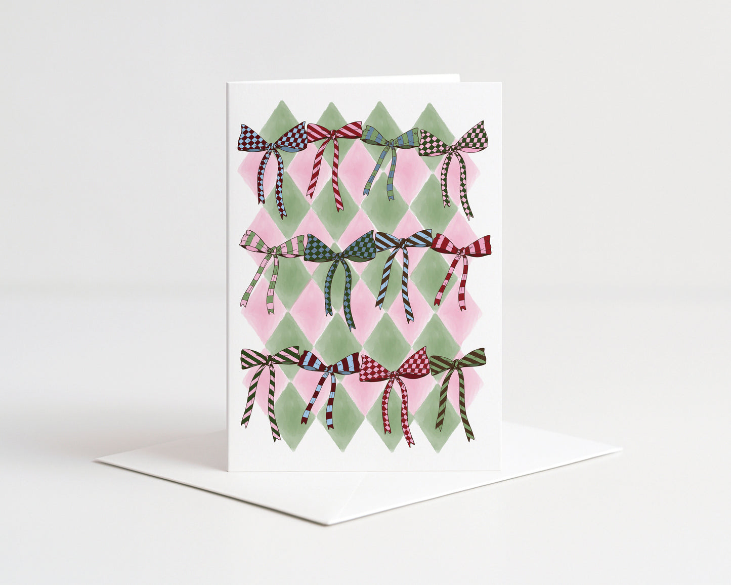 Row Of Bows Greeting Card