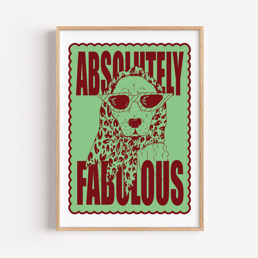 Absolutely Fabulous Dog Print