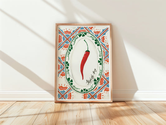 Slightly Spicy Chilli Print