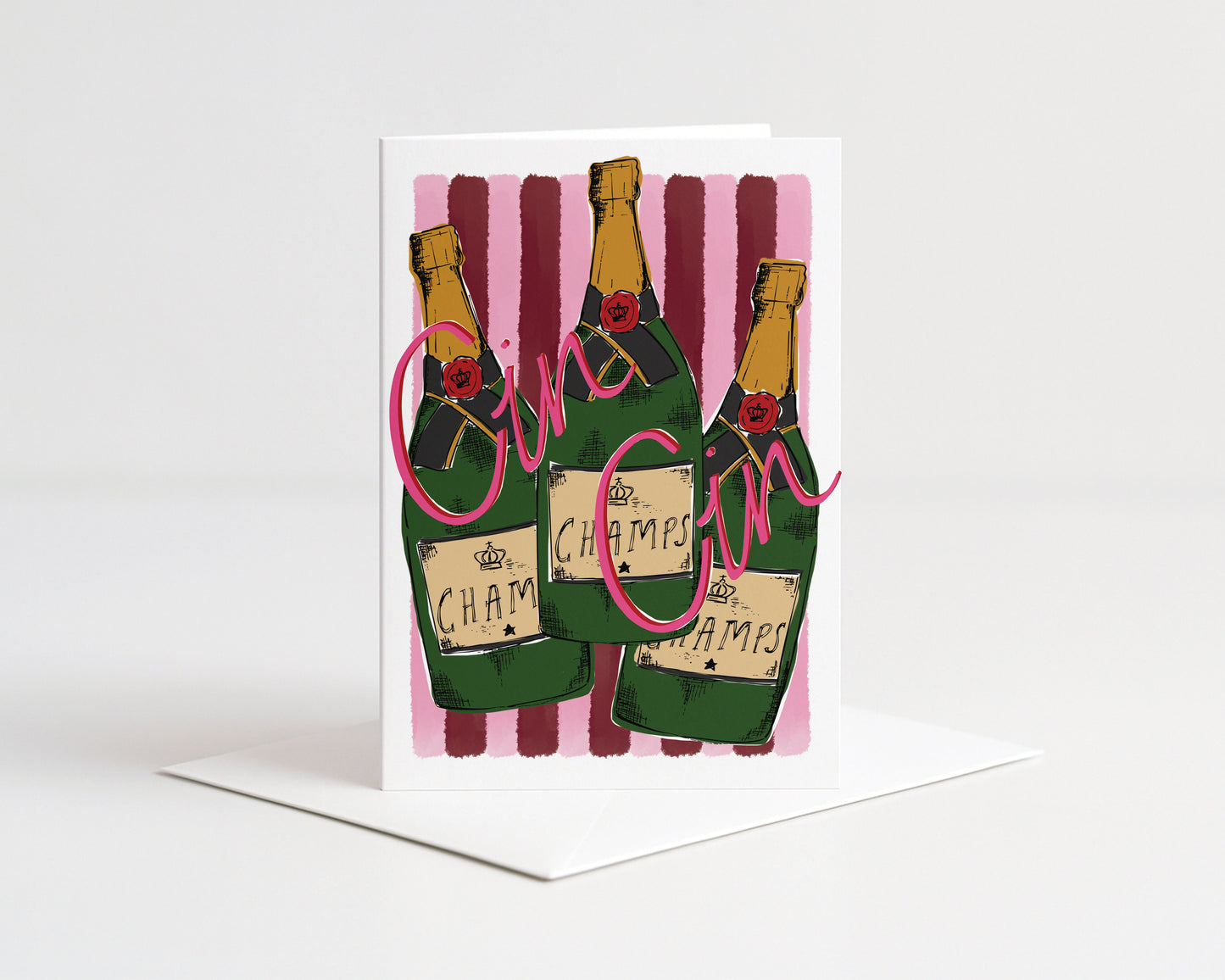 Cin Cin Greeting card