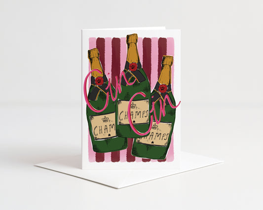 Cin Cin Greeting card