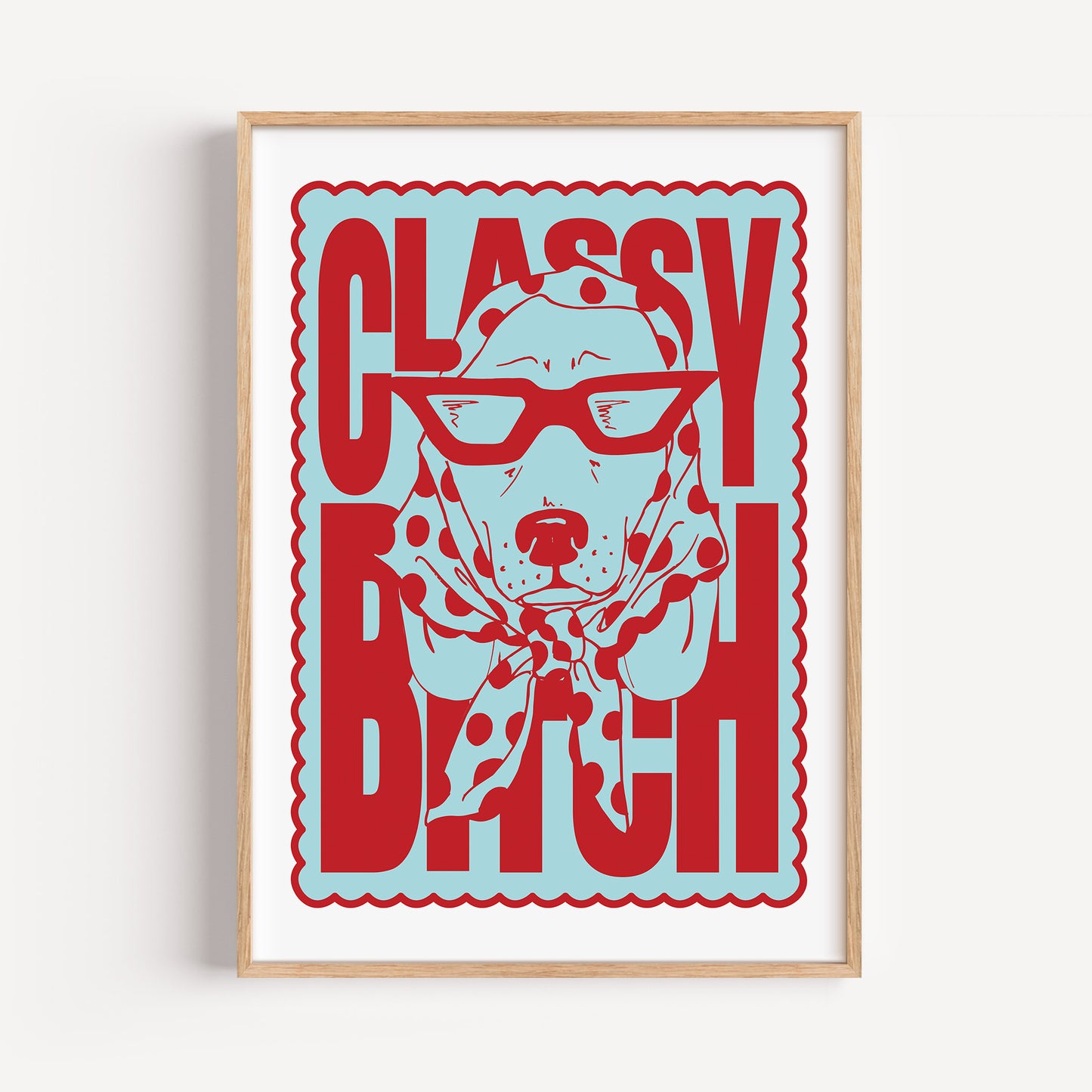 Classy Bitch Polka Dot Print