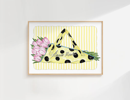 Flower Market Bag Print