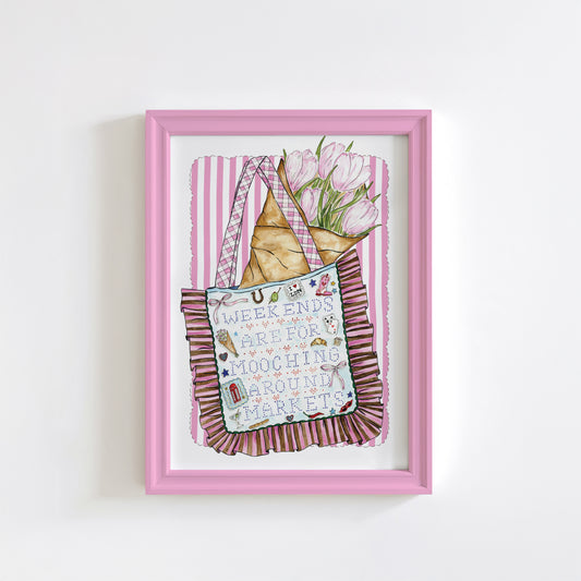 Market Girl Bag Print
