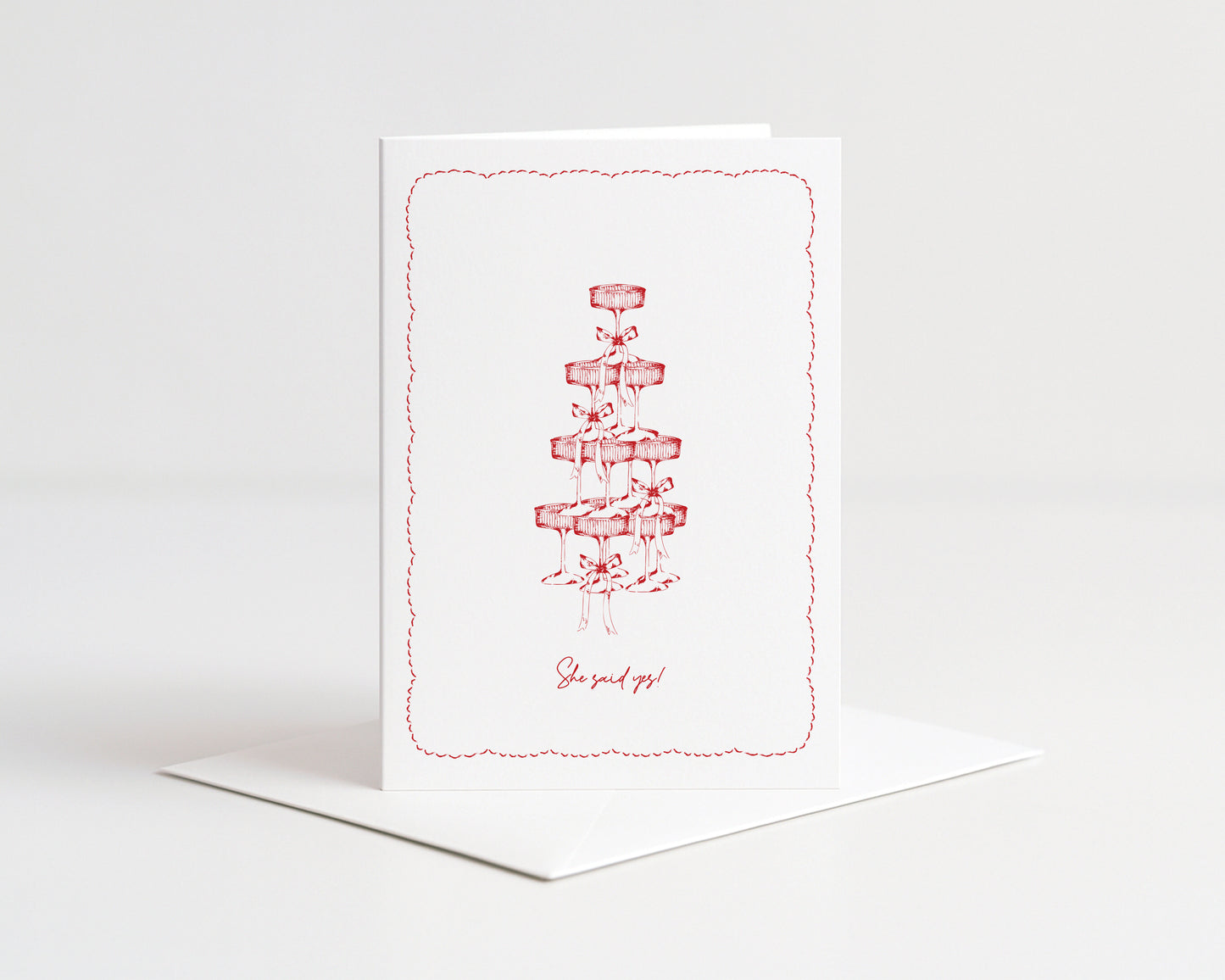 She Said Yes! Greeting Card
