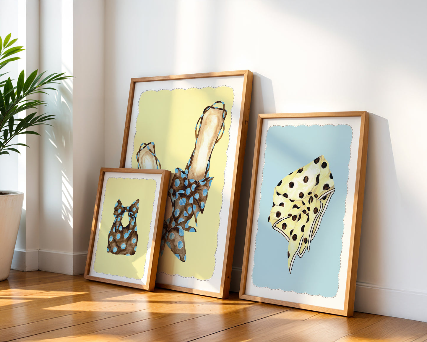 Polka Dot Shoes Print